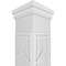 Ekena Millwork Craftsman Classic Square Non-Tapered Shaker Fretwork Column w/ Prairie Capital & Prairie Base CC0809ENSHKPRPR - alternate 3